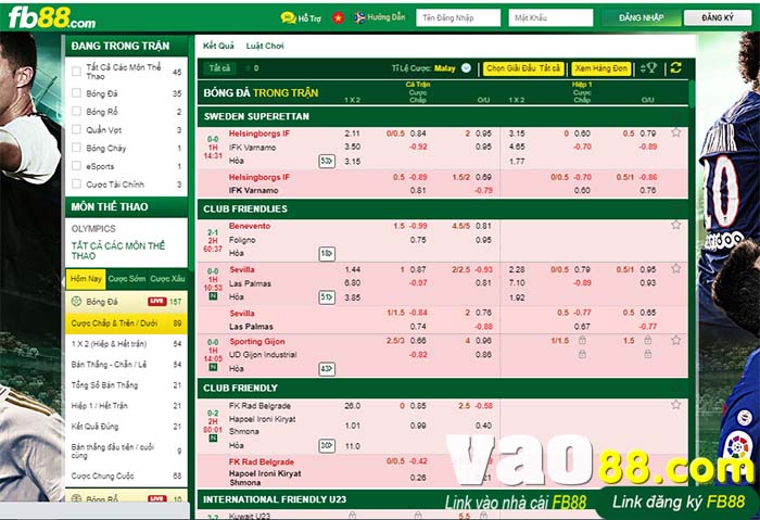 Cá độ bóng đá FB88 - Nền tảng cá cược thể thao hàng đầu - ravor.vip