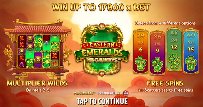 Khám phá cách chơi slot Eastern Emeralds Megaways tại FB88 - FB88 - ravor.vip